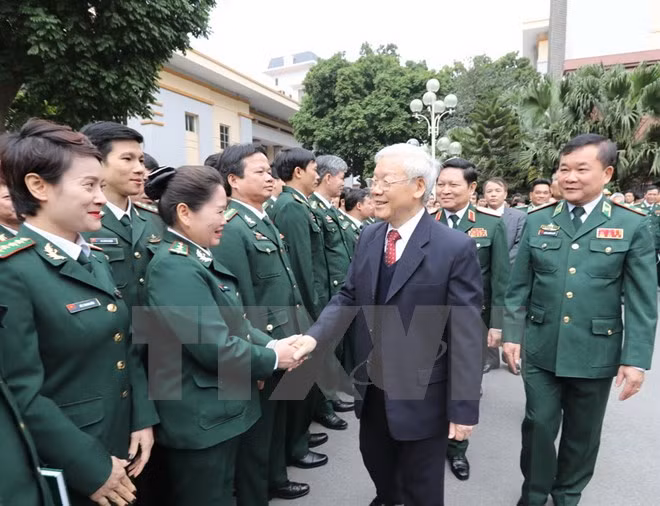 Party chief lauds border guard force’s efforts ảnh 1 Party chief lauds border guard force’s efforts ảnh 1