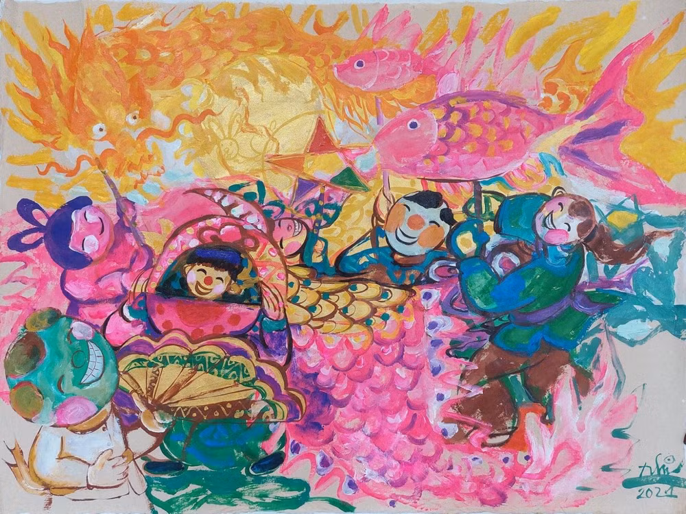 Mid-Autumn Festival artworks on virtual display ảnh 6