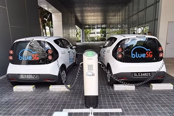 Singapore launches electric car-sharing programme ảnh 1