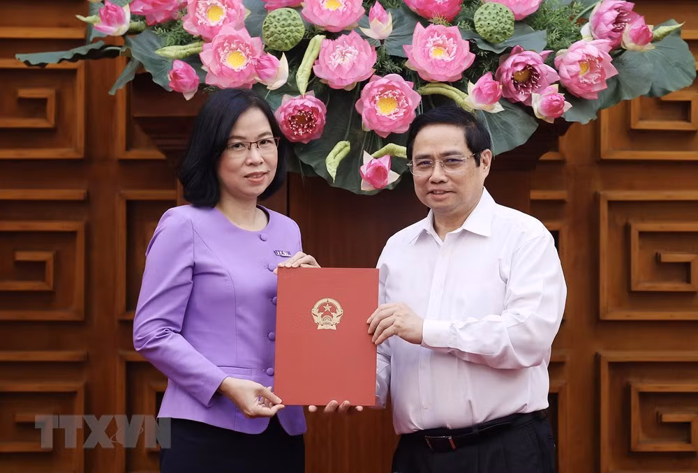 PM hands over decision appointing Vu Viet Trang VNA General Director ảnh 1