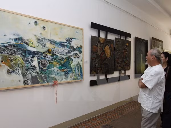Traditional Vietnamese lacquer painting show in Hanoi ảnh 1 Traditional Vietnamese lacquer painting show in Hanoi ảnh 1