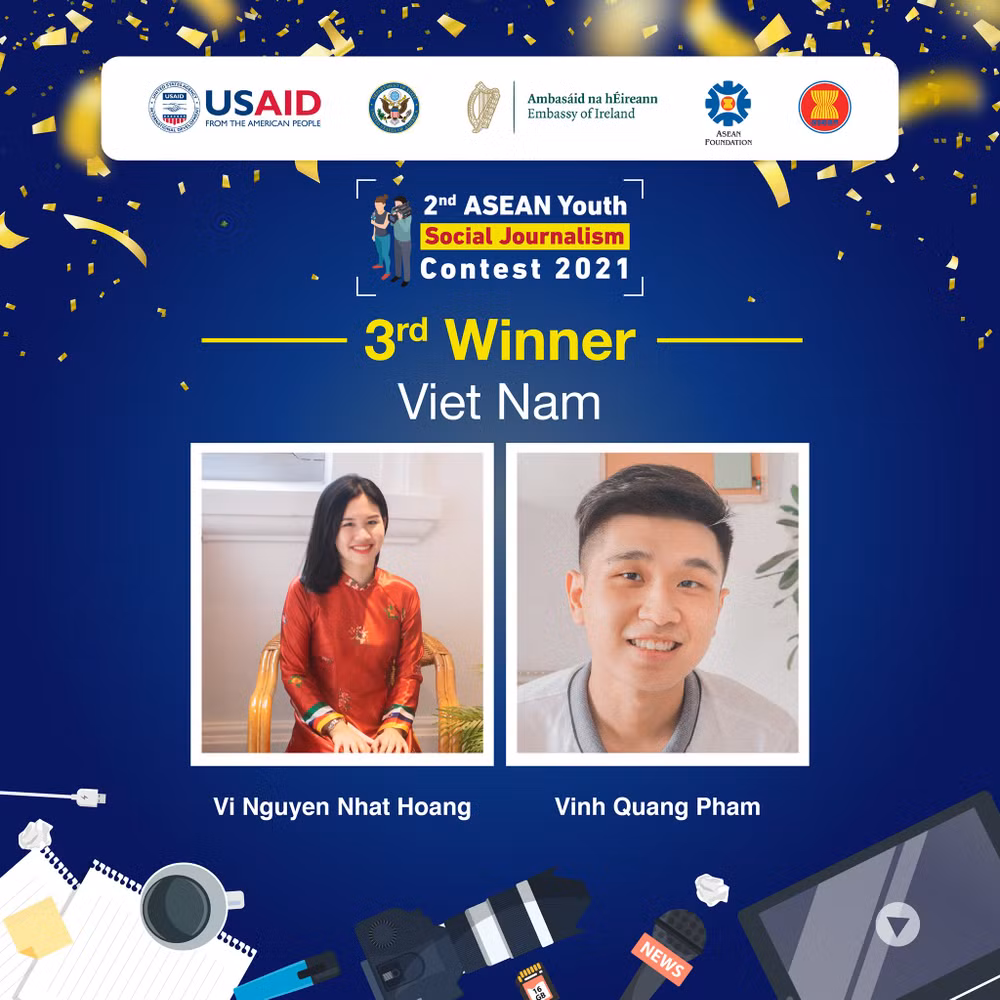 Vietnamese students win third prize at ASEAN youth journalism contest ảnh 1