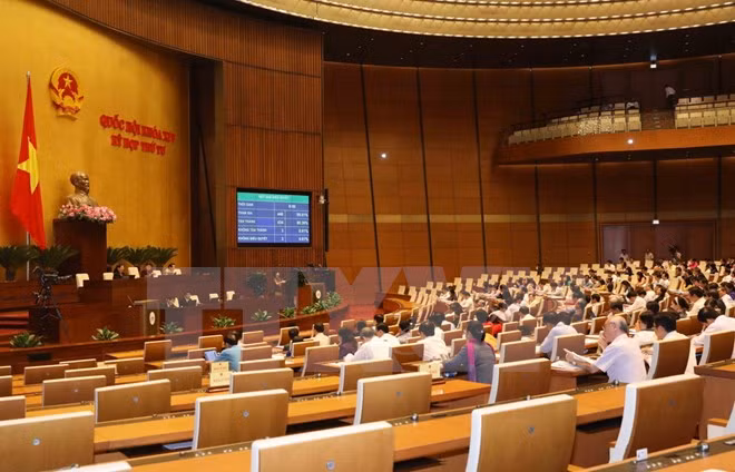 NA discusses draft resolutions, revised law ảnh 1