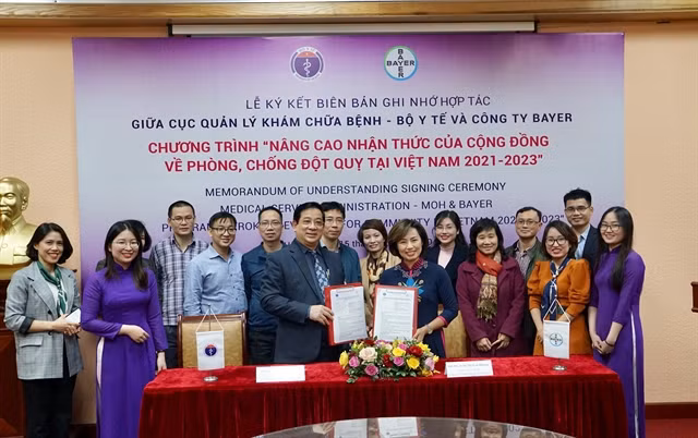 Health Ministry’s department, Bayer sign communication programme on stroke prevention ảnh 1