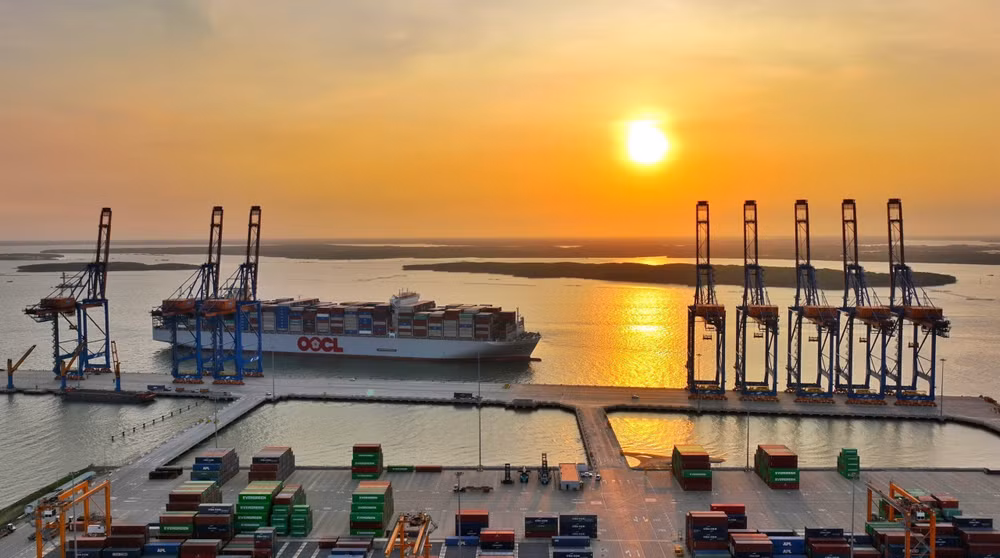 Ba Ria-Vung Tau’s deep-sea port receives biggest-ever container ship ảnh 1