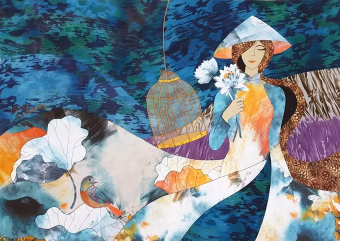 Artist uses art to quilt her dream ảnh 1 Artist uses art to quilt her dream ảnh 1