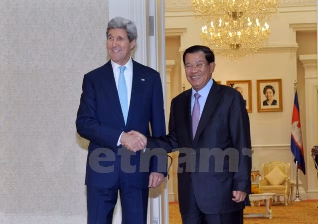 Cambodia PM talks with US Secretary on regional issues ảnh 1