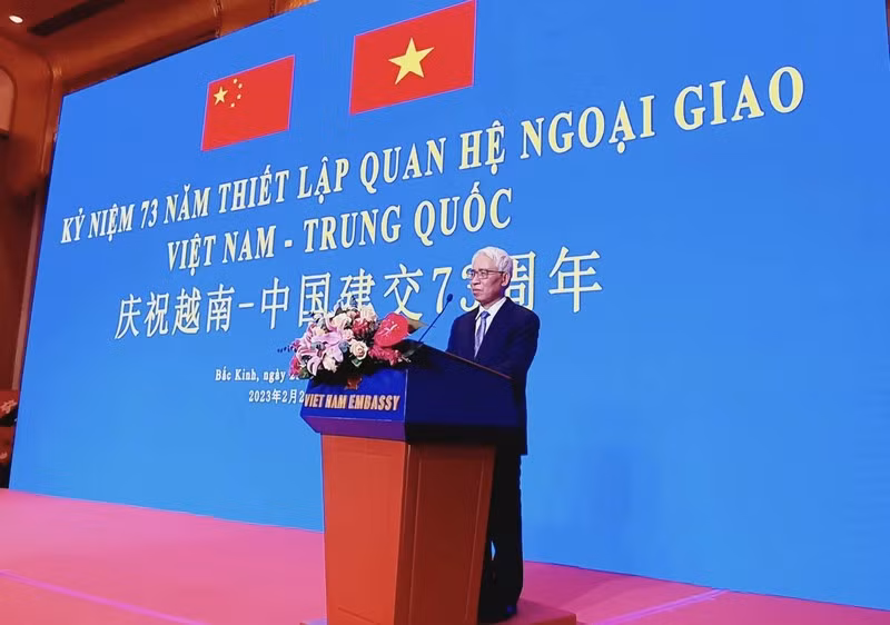 Embassy celebrates 73rd anniversary of Vietnam-China diplomatic ties ảnh 1