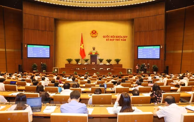 Legislators adopt draft revised National Defence Law ảnh 1