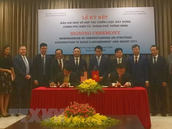 Hanoi, Dell to cooperate in building e-government, smart city ảnh 1