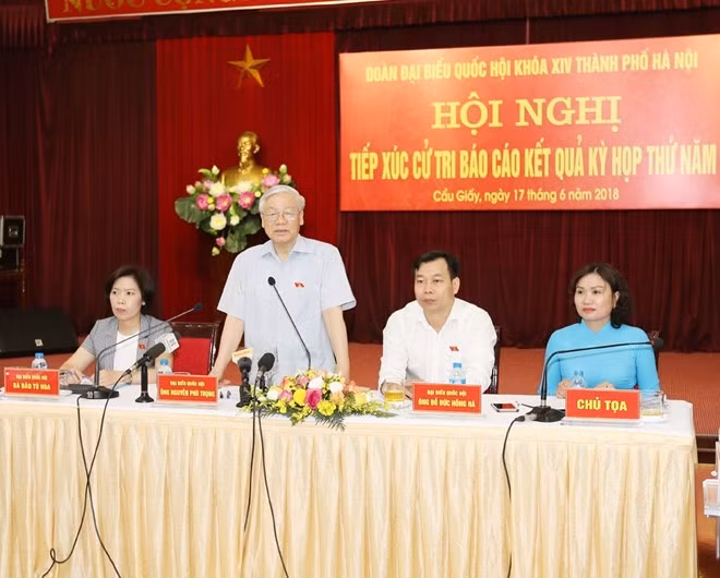Party chief clears up concerns of Hanoi voters ảnh 1 Party chief clears up concerns of Hanoi voters ảnh 1