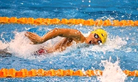 Vietnamese male swimmer wins gold in Stockholm ảnh 1