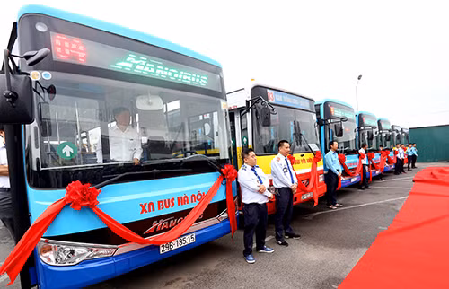 Hanoi to launch 62 new bus routes ảnh 1 Hanoi to launch 62 new bus routes ảnh 1
