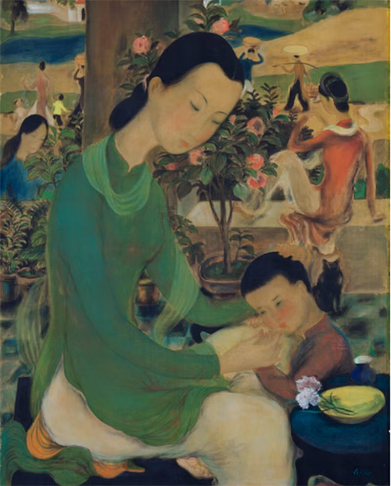 Vietnamese painting fetches 1.2 million USD in Hong Kong ảnh 1