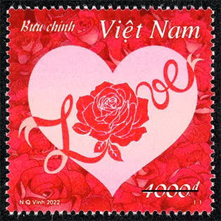Vietnam issues love-themed postage stamps for Valentine’s Day ảnh 1