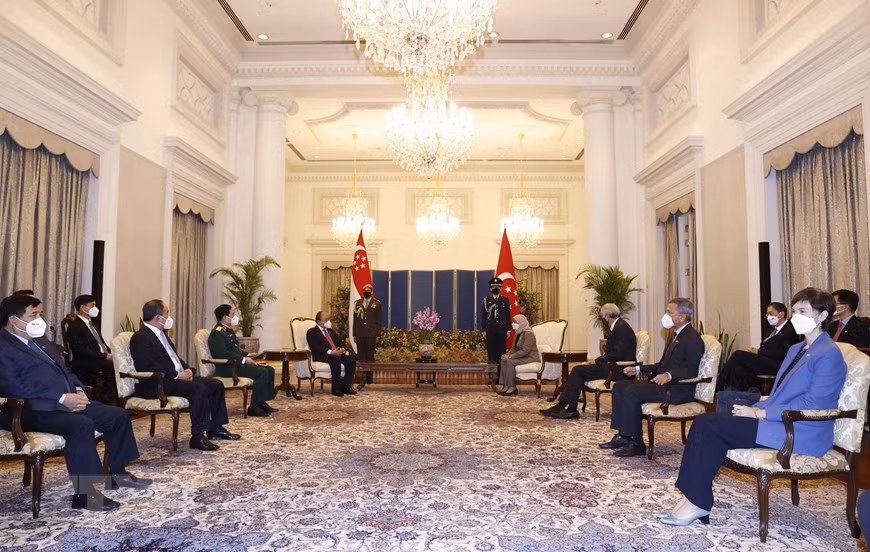 Vietnamese, Singaporean leaders agree to foster cooperation across spheres ảnh 1