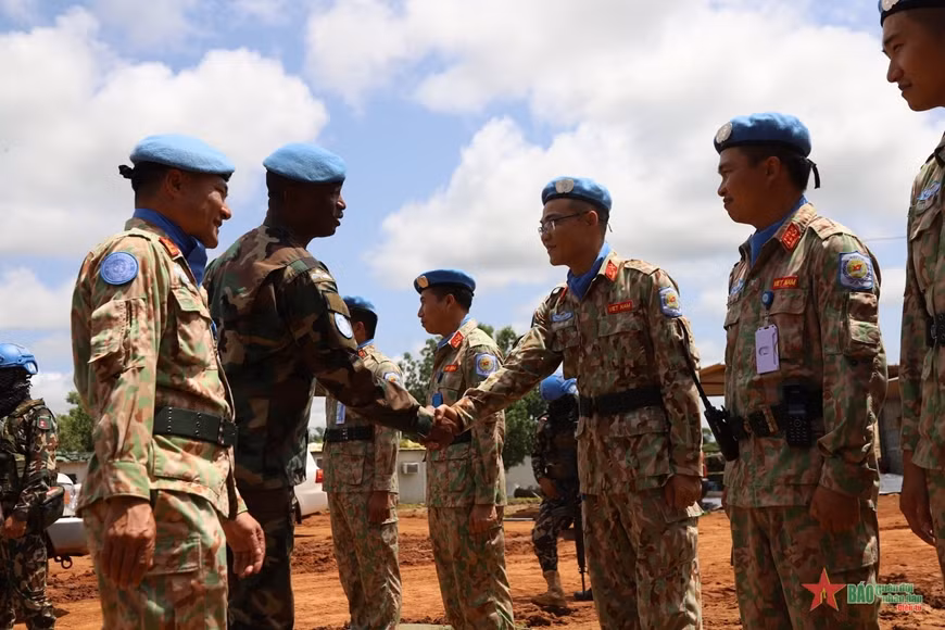 Engineering Unit Rotation 1 in Abyei celebrates National Day ảnh 1