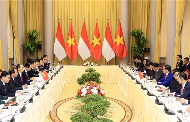 Vietnam, Indonesia Presidents look to lift two-way trade to 10 billion USD ảnh 1