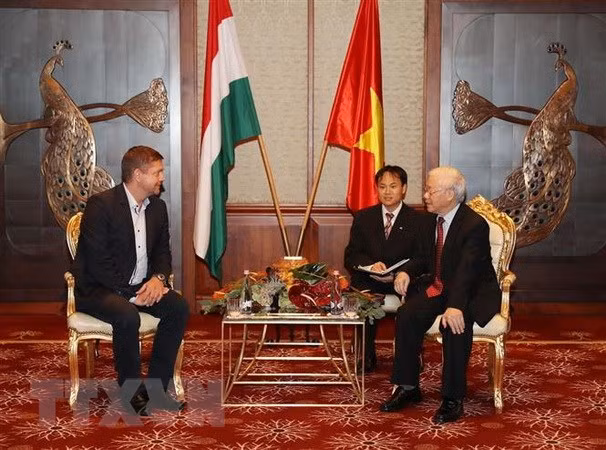 Party chief meets Hungarian Socialist Party Chairman ảnh 1