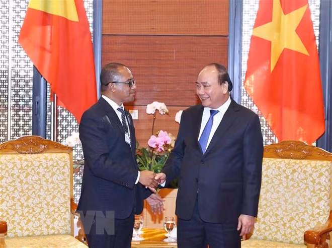 WEF ASEAN 2018: PM receives Timor-Leste Foreign Minister ảnh 1