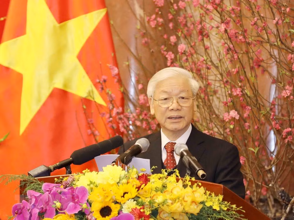 Party chief optimistic about national development in 2018 ảnh 1