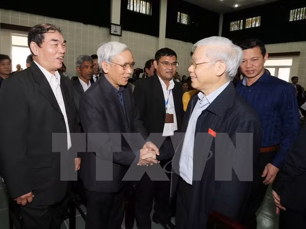 Party chief meets constituents in Hanoi ảnh 1