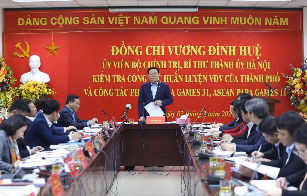 Hanoi leader inspects works for SEA Games 31, ASEAN Para Games 11 ảnh 1 Hanoi leader inspects works for SEA Games 31, ASEAN Para Games 11 ảnh 1