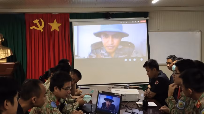 Vietnamese, Indian Level-2 Field Hospitals in South Sudan hold joint training ảnh 1