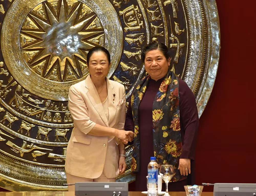 Female Japanese parliamentarians welcomed in Hanoi ảnh 1