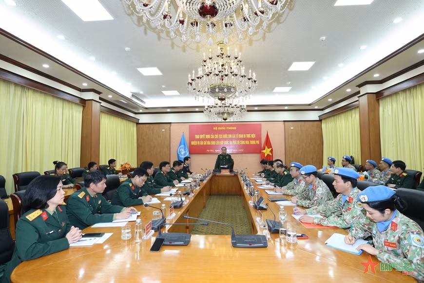 Four Vietnamese peacekeepers to depart for Central African Republic ảnh 1