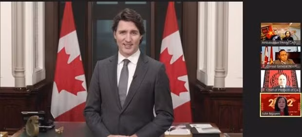 Canadian PM extends Tet greetings to Vietnamese living in Canada ảnh 1