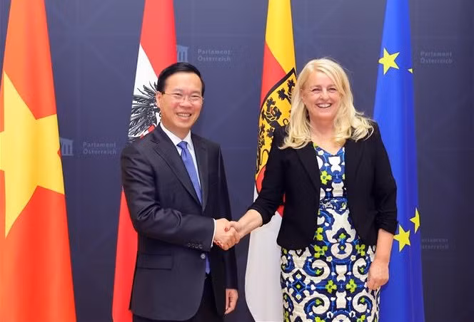 State President meets President of Federal Council of Austria ảnh 1