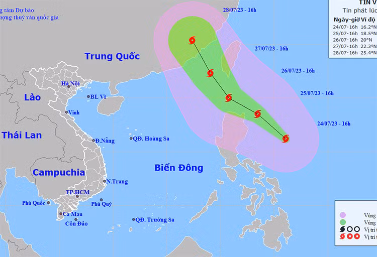 Doksuri forecast to become superstorm ảnh 1