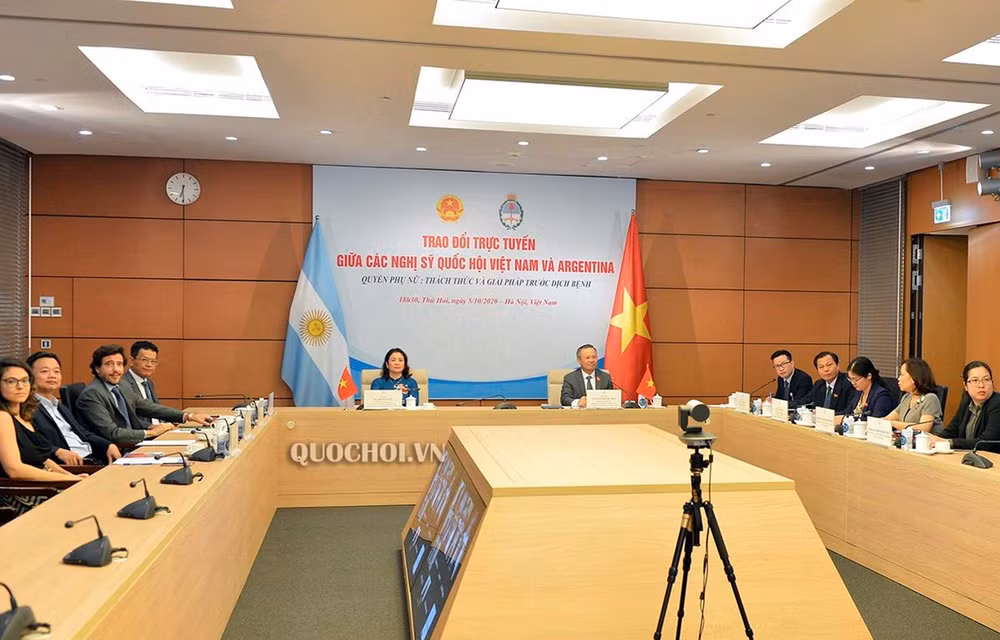 Vietnam, Argentina’s lawmakers discuss women’s rights in time of COVID-19 ảnh 1