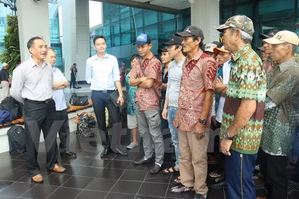 Indonesia repatriates Vietnamese fishermen ahead of lunar New Year ảnh 1