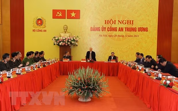 Party chief hails Central Public Security Party Committee’s performance in 2021 ảnh 1