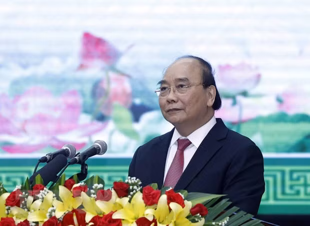 President meets former officials of Quang Nam ảnh 1