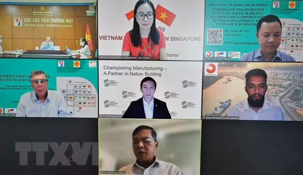 Vietnamese, Singaporean firms tap FTAs with EU, UK to expand cooperation ảnh 1 Vietnamese, Singaporean firms tap FTAs with EU, UK to expand cooperation ảnh 1