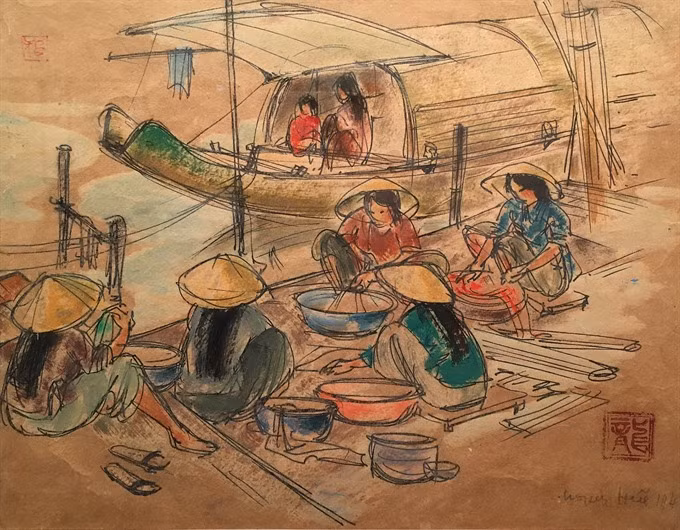 National museum exhibits historic sketches ảnh 3