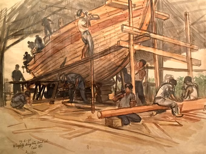 National museum exhibits historic sketches ảnh 2