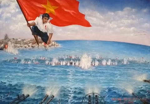 Replica of war painting to be made with gems, coral ảnh 1
