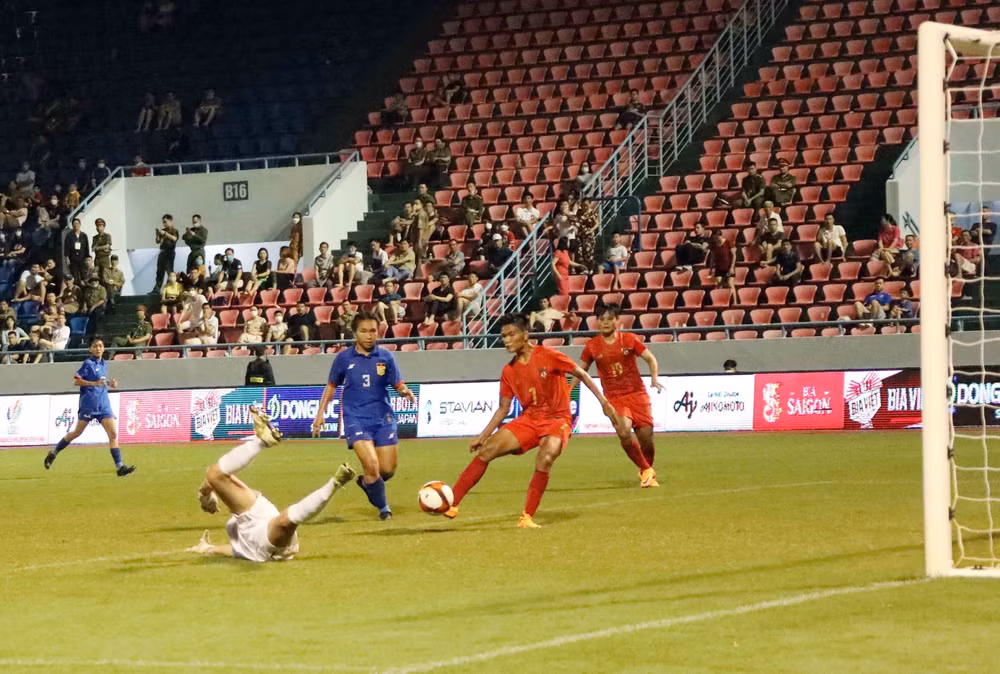 SEA Games 31: Myanmar win 3-0 over Laos in women’s football ảnh 1