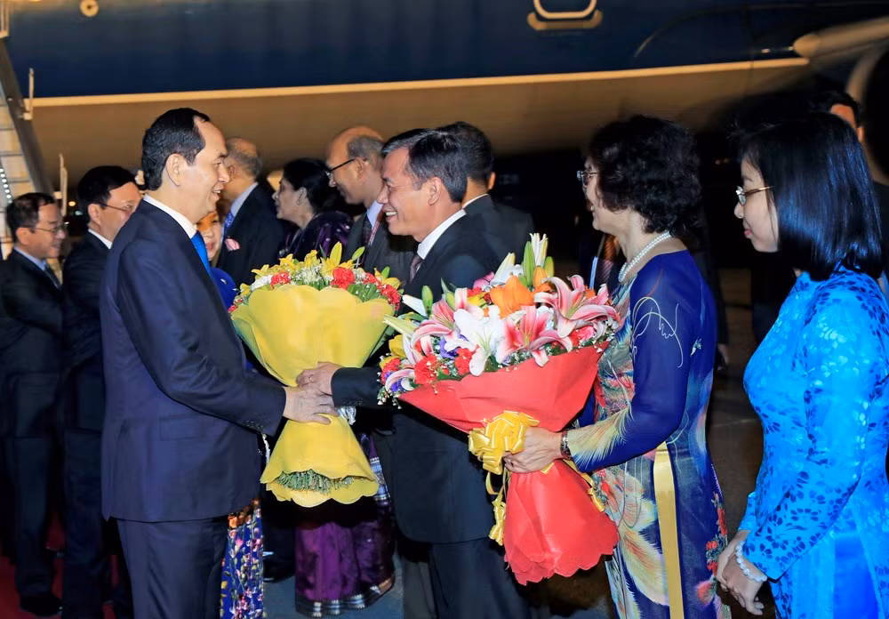 President Tran Dai Quang begins State visit to India ảnh 1