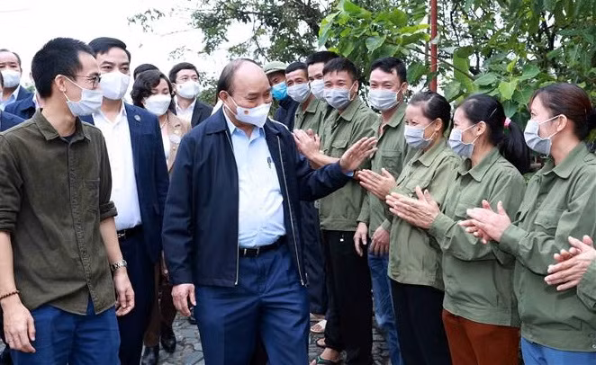 President visits outstanding cooperatives in Ninh Binh ảnh 1 President visits outstanding cooperatives in Ninh Binh ảnh 1