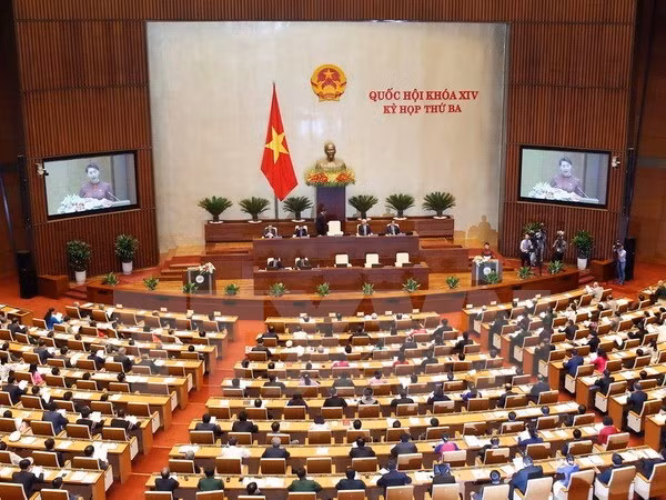 Lawmakers discuss bills on public debt, foreign trade management ảnh 1