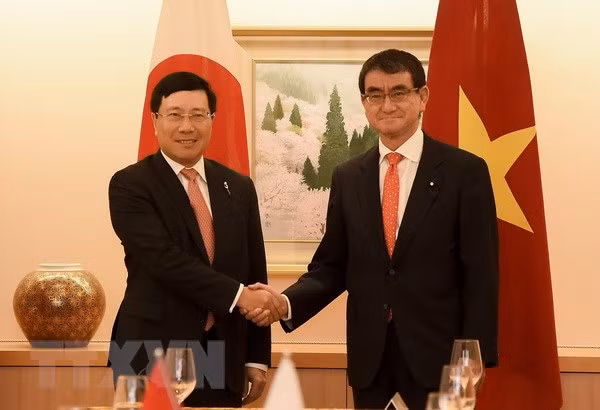 Vietnamese, Japanese FMs delighted at bilateral ties ảnh 1