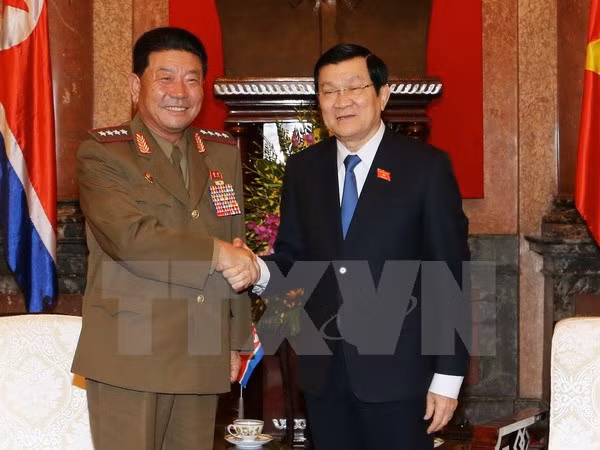 President Truong Tan Sang welcomes DPRK defence leader ảnh 1 President Truong Tan Sang welcomes DPRK defence leader ảnh 1