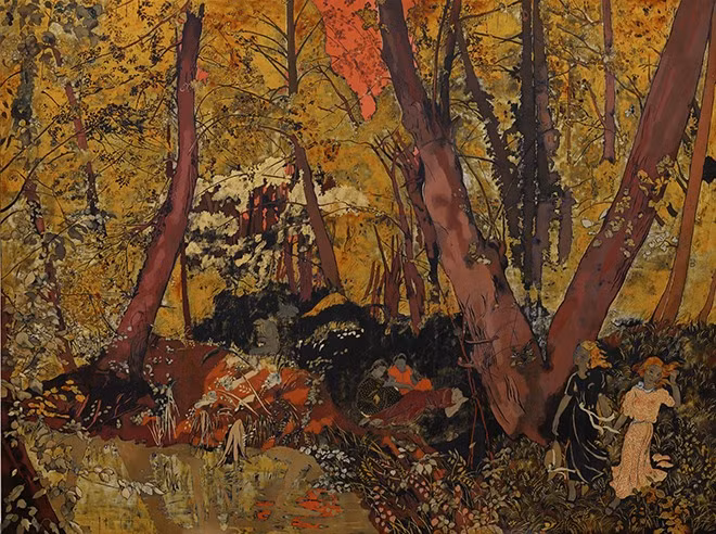 Vietnamese-style lacquer paintings auctioned at Sotheby’s Hong Kong ảnh 1