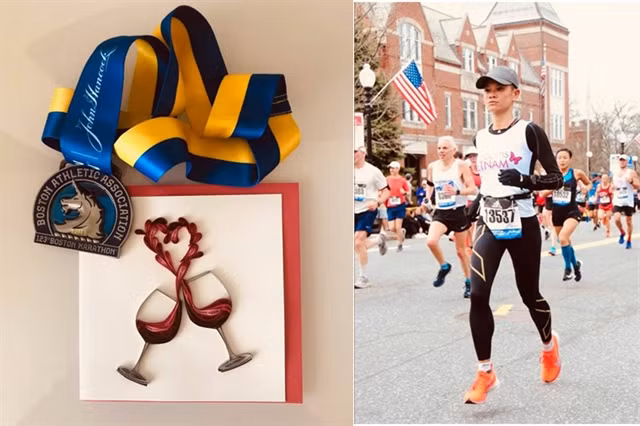 First Vietnamese woman completes Boston Marathon ảnh 1
