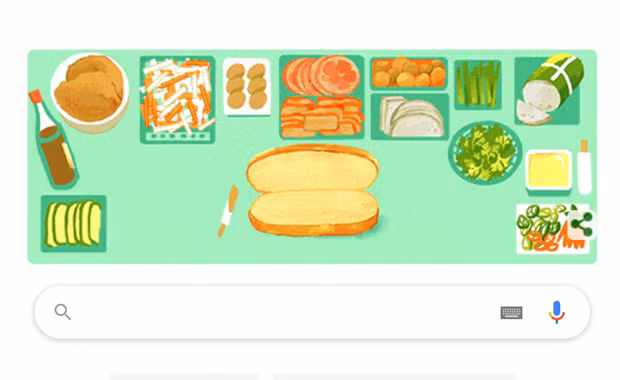 Google Doodles honours Vietnam’s “Banh mi” ảnh 1